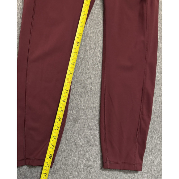Lululemon Leggings Womens Size 8 Purple Side Pockets Back Zip Pocket - Picture 5 of 7